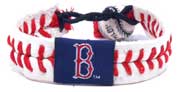Boston Red Sox baseball seam wristband