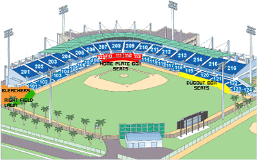 City of Palms Park seating diagram