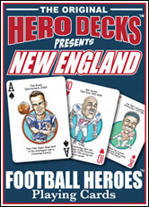 New England Football Heroes Playing Cards